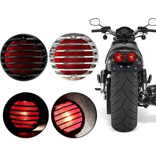 Brake Lamp Motorcycle Side Mount Tail Light Universal License Number Plate Bracket Motorbike Accessories Rear Stop Light