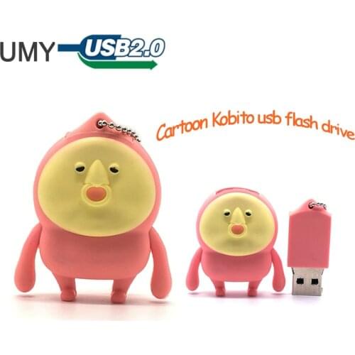 USB flash drive cartoon Kobito pen drive 4G 8G 16G 32G 64G cute Japanese Farm Fart Peach Jun memory stick lovely gift pendrive