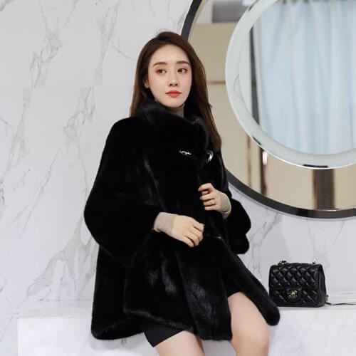 Real Mink Coat Female Luxury Natural Full Pelt Fur Jackets Winter Women Vintage Long Jacket Chaqueta Mujer MY