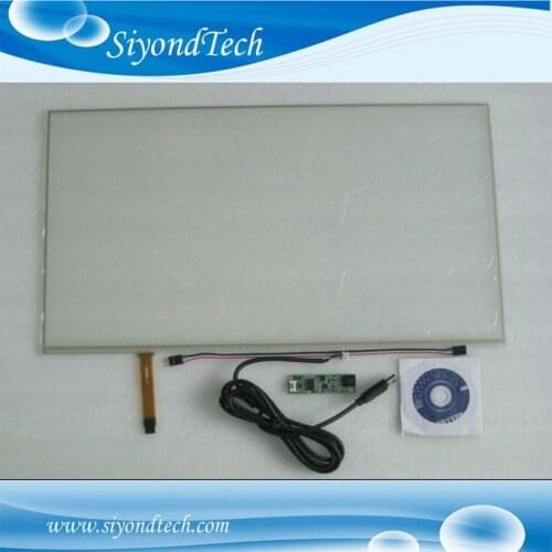1PC 21.5inch/22inch 4Wire 16:10 Glass Resistive Touch Screen 490MM*285MM Digitizer+Controller