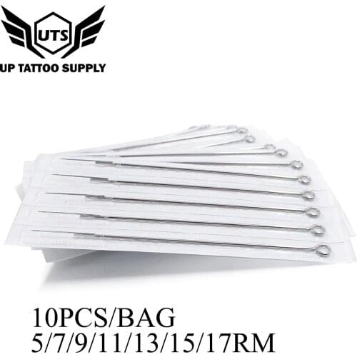 10PCS Professional RM Curved Magnum Shader Needle Tattoo Needle For Shader 1215RM Disposable Sterilize Needle Tattoo Supplies