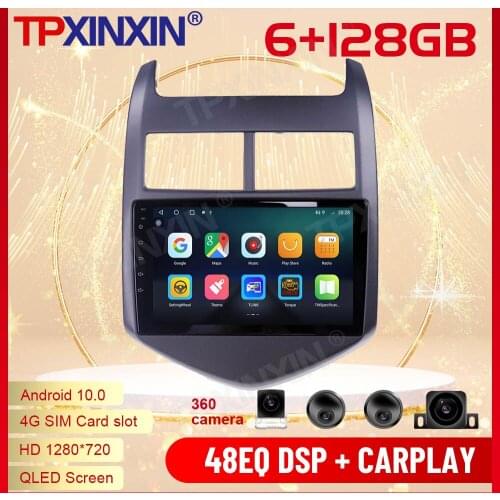2 Din Carplay Android Radio Receiver Multimedia Stereo For Chevrolet Aveo 2011 2012 2013 2014 2015 GPS Navi WiFi Video Head Unit