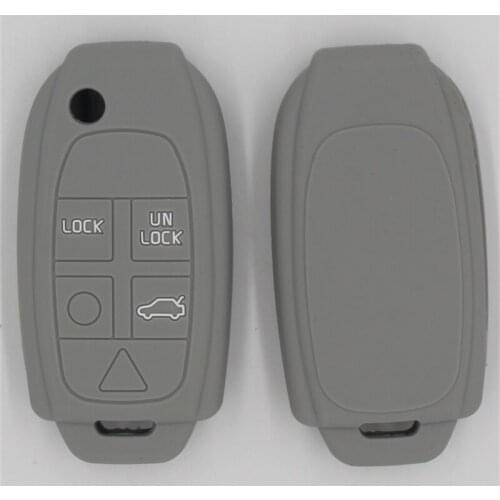 2PC Silicone Car Key Cover For VOLVO S40 C30 C70 Starline A93 Porta Llaves Pared Casa Car Key Cover