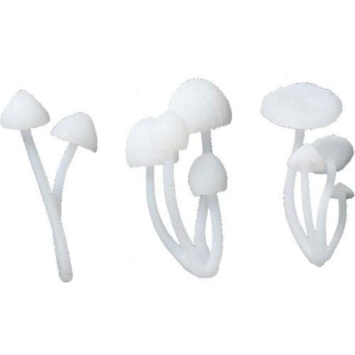 3Pcs Micro Landscape Mini Mushroom Filiings Resin UV Epoxy DIY Jewerly Filling Molds