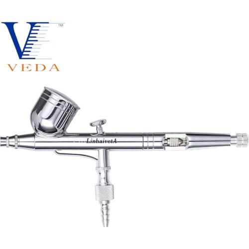 VEDA Airbrush Dual-Action Gravity Feed Airbrush Set with 0.3mm Air Brush Kit Spray Gun for Art Crafts Tattoos Cake Painting