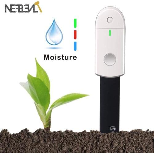 Soil Water Moisture Sensor Monitor Waterproof Indicator Light Soil Hygrometer Humidity Plants Flowers Moist Testing Instrument