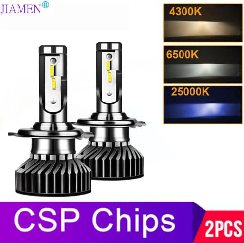 FUXUAN 3000K 4500K 6500K 25000K 12000LM 9005 H1 H4 Turbo Led Headlight H3 H7 H11 HB3 HB4 Canbus Led Bulbs Super Bright CSP Light