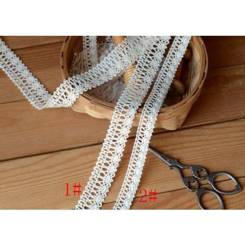 5 Meters/lot Cotton Embroidered Lace Net Fabric DIY Decorative Lace Applique Trim Sewing Garment Handmade Craft Materials