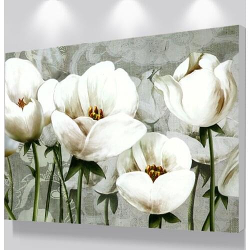 Classcial Canvas Painting For Living Room Flowers Canvas Wall Art Poster Prints Wall Decoration Pictures From Custom Photo