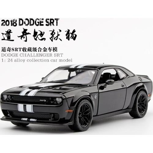 Motormax 1:24 Dodge Challenger SRT hellcats widebody 2018 Die -casting collection model