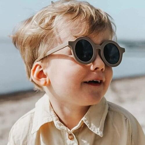 Round Kids Sunglasses Girls Fashion Retro Children Glasses Baby Boys Anti-UV Sun Glasses Vintage Colorful Eyewear UV Street Beat