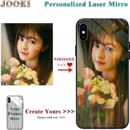 Note9 Custom Laser Mirror Case For Samsung Galaxy Note 8 Phone Case personalize Glitter Soft Cover For Samsung Galaxy Note9 Case