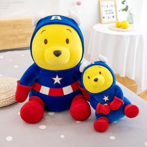 Winnie The Pooh Plush Toy Disney Soft Anime 35/45/60cm Big Bear Doll Cute Room Home Decor Baby Birthday Girl Children Kawaii
