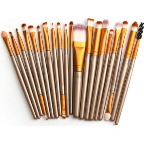 20pcs Classic Makeup Brushes set Powder Eye Shadow Foundation Blush brow lip Cosmetic brush Tool Kit drop shipping