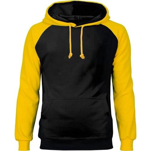 2020 New Solid Color Mens raglan Hoodies Hooded Sweatshirts Winter Fleece Warm Red Hoody casual black High Quality Top Thick