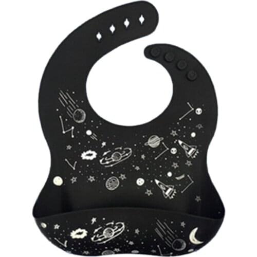 2021 New Baby Food Grade Silicone Waterproof Bibs Newborn Boys Girls Feeding Saliva Towel