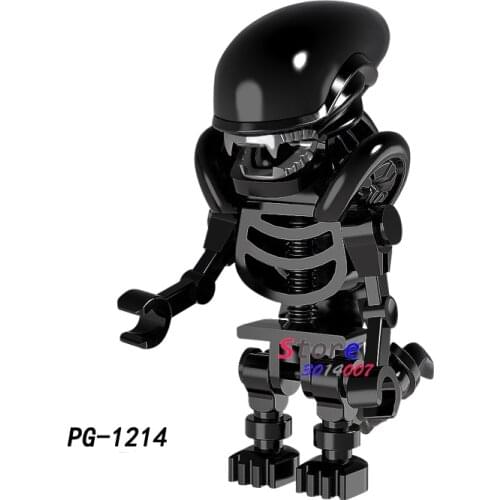 Single Movie Series Skeleton Skull Alien One-Eyed Cyclops Omino Snake building blocks model bricks toys for children