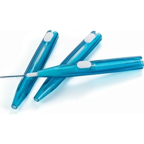 10Pcs Push-Pull Interdental Brush Gum Interdental Tooth Brush Orthodontic Wire Brush Toothbrush Oral Care Tooth Clean