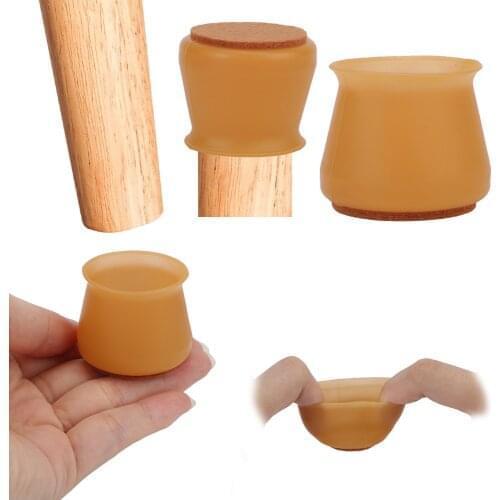 16Pcs/Set Silicone Table Feet Pad Anti-slip Noise Reduction Furniture Leg Chair Leg Protection Cover Floor Protector
