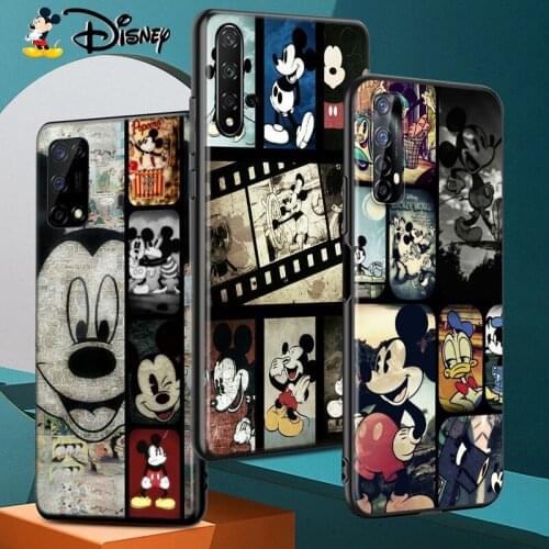 Silicone Cover Mickey mouse cool For Realme 7 7i 6S 6i 6 5S 5i 5 3 3i 2 XT Narzo 20 10 Pro Black Soft Phone Case