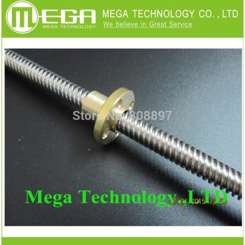 RepRap 3D Printer THSL-300-8D Lead Screw Dia 8MM Thread 8mm Length 300mm with Copper Nut Dropshipping