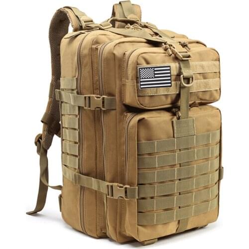 Tactical Gear 3P Molle Bag Military Backpack Large Capacity 45L Outdoor Camouflage Backpack Camping Hiking Rucksacks Hunting Bag