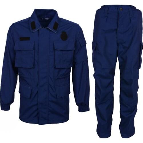 Navy Blue Army Combat Training Clothes Winter Summer Long Sleeve Wearproof Military Uniform Outdoor Field Tactical Jacket Pants