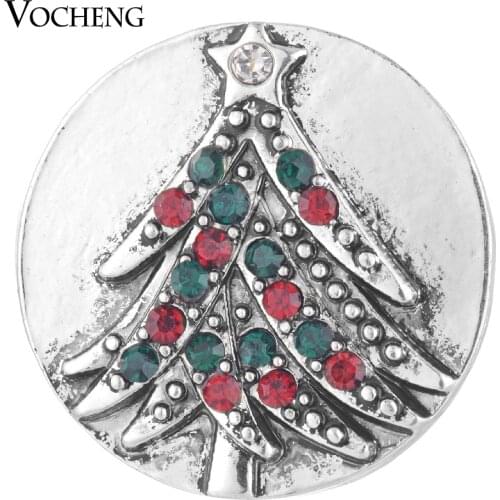 Vocheng Ginger Snap Holiday Tree with Crystal 18mm Christmas Gift for Women Vn-1754