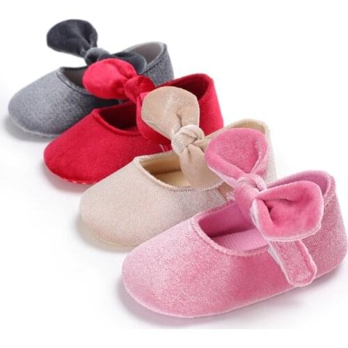 Suede Baby Girl Shoes Newborn Baby Shoes Bow Cotton First Walkers Princess Fashion Baby Girl Shoes Fall