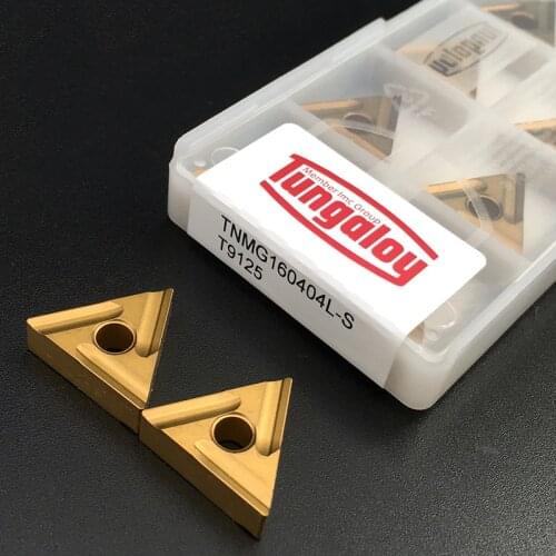 10pcs TNMG160404 L S T9125 High Quality Carbide Inserts External Turning Tool TNMG 160404 Hard Alloy CNC Lathe Tools For Steel