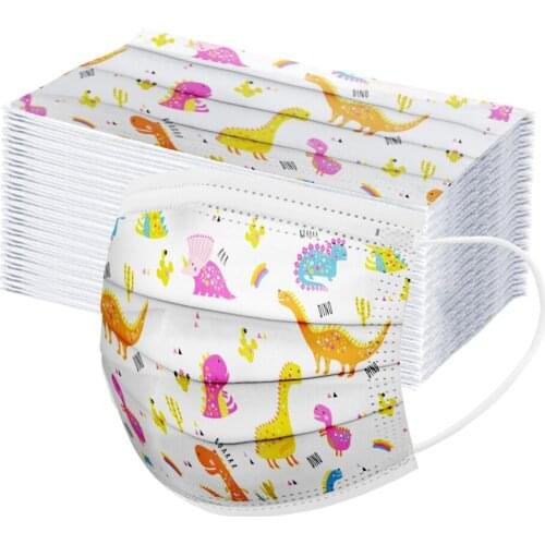 20pcs Child Designer Mask For Face Halloween Cosplay Mascherine Kids Disposable Face Maks Tapabocas Masque Mondkapjes Wegwerp