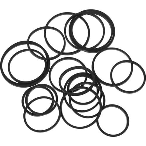 20PCS Universal Mix Cassette Tape Machine Belt Assorted Common Square Rubber Belt for Recorders Walkman DVD Drive