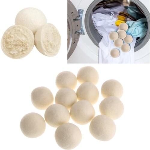 6cm 7cm Wool Dryer Balls Drying Fabric Softer Luandry Home Washing Ball