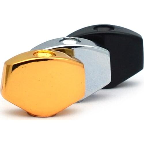 60pcs Metal Small Square Shape Guitar Tuning Peg Tuners Machine Handle Replacemen Buttons Tip Gold Black Chrome
