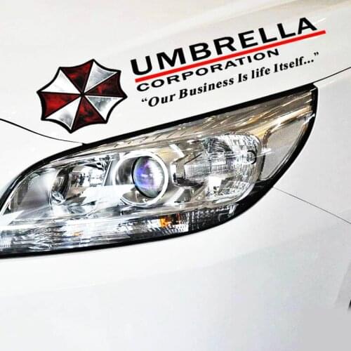 Volkrays Car Accessories Umbrella Corporation Eyebrow Lights Reflective Car Sticker Decal for Audi A3 Honda Hyundai BMW E90 Mini