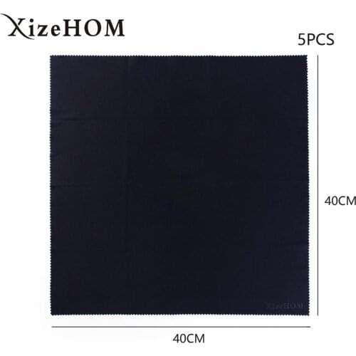 Microfiber Cleaning Cloths(40*40cm/5 PACK) for All Type of Screens,Spectacles,Camera Lenses,iPad,Phones,Laptops,LCD Screens