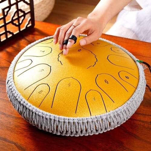 Ethereal Drum 14 Inch 15 Tone Forgetting Worry Drum Music Drums Percussion Mini Electric Drums Instrument Tongue Tambourine