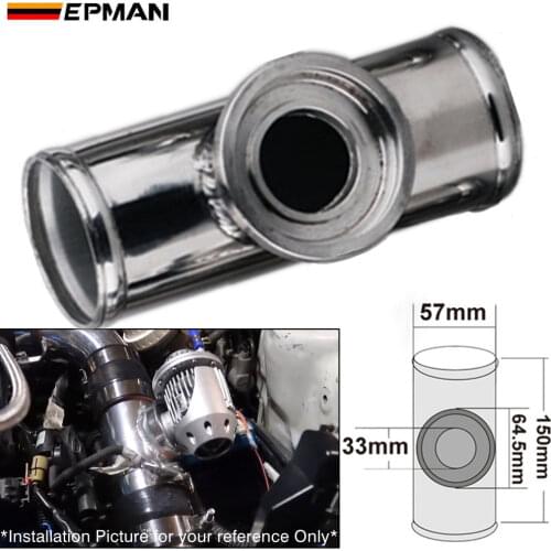57MM 2.25" TURBO Aluminum FLANGE PIPE For SSQV/SQV BOV D16 TK-BOV01FP57