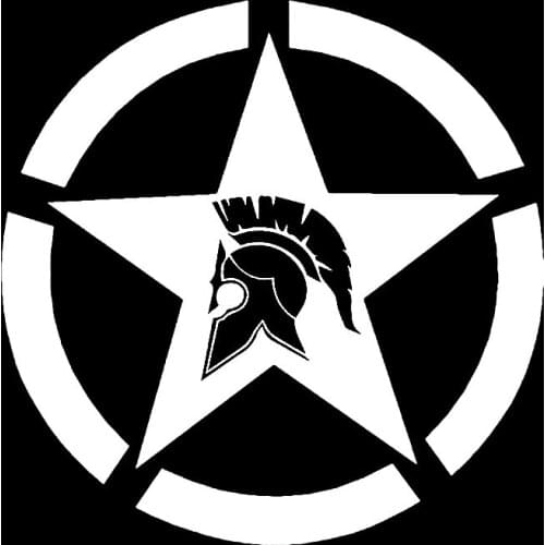 Creative Stars Vinyl Decal Molon Labe Car Sticker Black/Silver Waterproof Car PVC Window Body Decorative Stickers Accessories