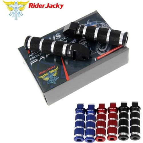 RiderJacky Round Rear Sport Foot Pegs Back Stands Steps Footrests For Suzuki DRZ DR-Z 400 S & M 2000-2017 12 2013 2014 2015 2016