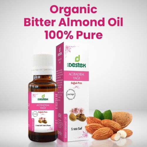Bitter Almond Oil 100% Pure Organic 20 ml Turkish Seed Plant Oils Essential Oils Natural Oils Aromatherapy Oils Natural Vegan Herbal Health Beauty Skin Care Body Care Skin Care Hair Care Body Care