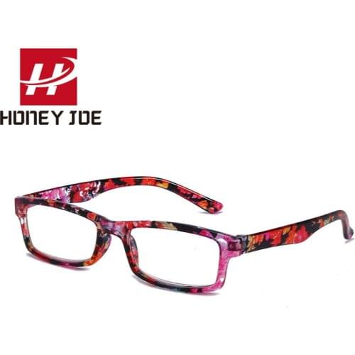 2021 Fashion Womens Vintage Floral Reading Glasses Spring Hinge Presbyopic Mens Eyeglasses Extra Light 1.0-4.0 Ladies Resin