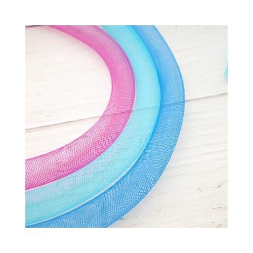 Non-Metallic 8mm Tubular Horsehair Crinoline Tube Crin nylon Trimming for fascinator DIY hair accessories 30yards/lot