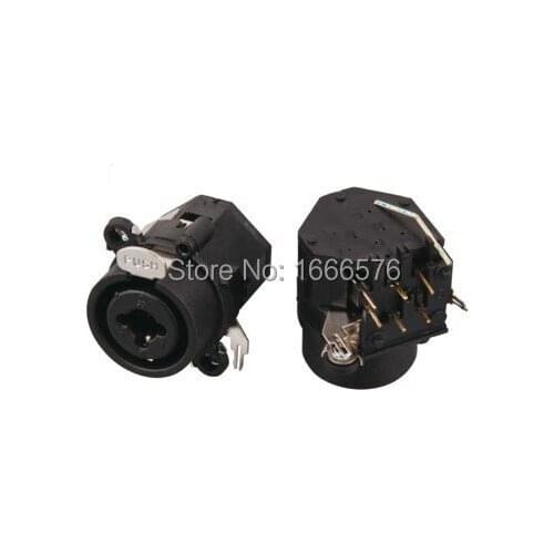 Wholesale 50PCS/LOT pcs FEMALE SOCKET, XLR-1/4" JACK WITH LOCK- 410