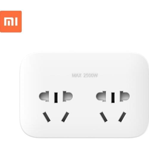 Original Xiaomi two-position two-control converter independent switch suitable for 10A2500W family travel portable adapter