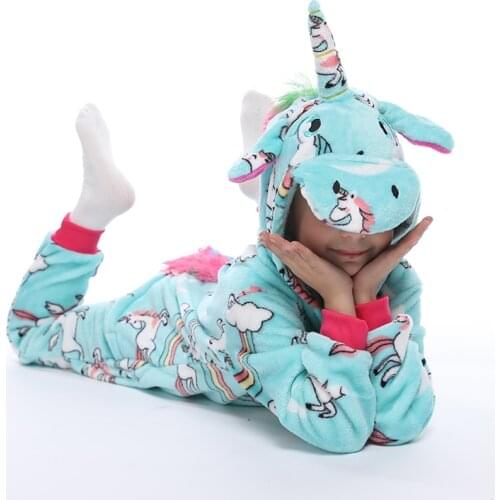 Kigurumi Pajama Unicorn Onesies For Children Anime Unicornio Sleepwear Pyjamas Kids Boy Girl Jumpsuit Overalls Unicornio Pijama