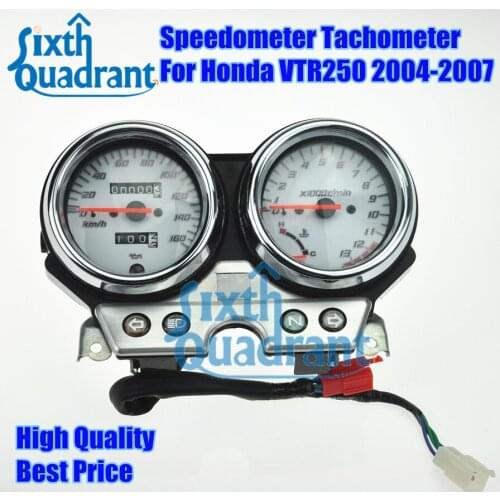 Gauges Cluster Speedometer Tachometer Odometer Instrument Assembly For Honda VTR250 2004 2005 2006 2007 VTR 250 04 05 06 07