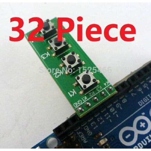 TB371*32 32pcs Push Button Switch 4 Keyboard Module key Board Button for DUE Breadboard Leonardo ZERO Tre Micro banana pi Zigbee