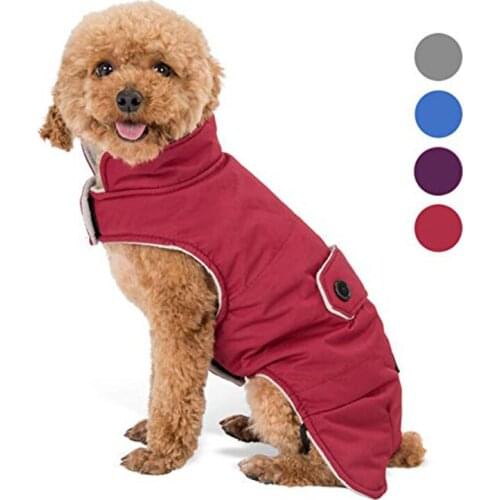 Windproof Pet Clothes Winter Warm Pet Dog Puppy Vest Jacket For Small Medium Dog Jacket Outdoor Puppy Cat Clothing Pet Jacket