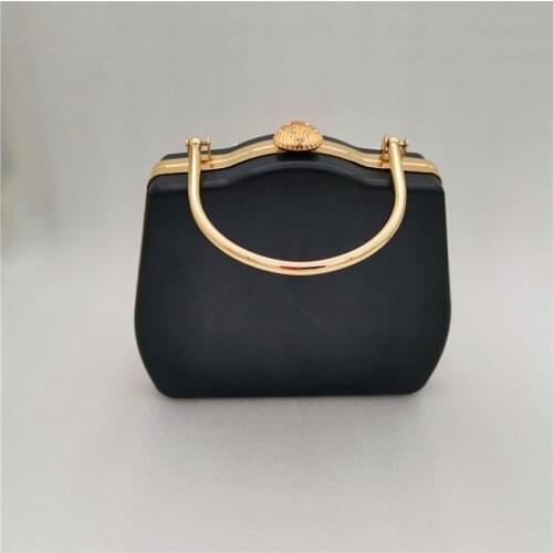 18cm Gold Bag Handle Handmade Purse Frame Diy Bag Parts Handcraft Case Material Purse Box Frame Women Wallet Clasp Mushroom Lock